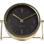 Gifts Amsterdam Van Manen- Klok Robbin - 18 X 7,5 Cm - metaal - Goud/zwart -
