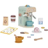 Tooky Toy Wooden Coffee Shop Set 25 Pieces Goud