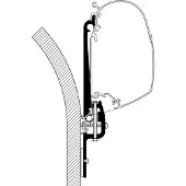 Thule luifeladapter Eriba Touring vanaf 2007 - Montage adapters
