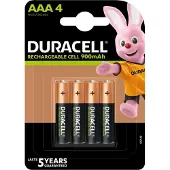 Duracell Rechargeable AAA 900mAh batterijen - 4 stuks
