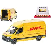 KINSMART Bus Mercedes-benz Sprinter Dhl 12 Cm 1:36 Staal Geel
