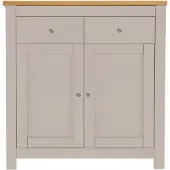 Notio Living Emerald-Dressoir - 2-deurs 2-laden - Eiken/Crème