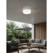 Lyora Ronde plafondlamp Judi Ø 21cm wit