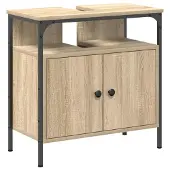 vidaXL Badkamermeubel Set 3 st Bruin 80 x 30 x 60 cm Bewerkt hout