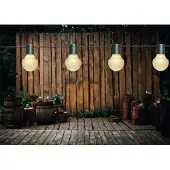 Anna's Collection 3x Binnen/buiten verlichting lichtsnoer 10 meter met warm witte LED lampjes - Lichtsnoer voor buiten