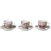 COSY&TRENDY ROSES TAS EN ONDERTAS D8XH7CM SET 62X3ASS - 18CL
