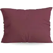 Zelesta Pure Uni Katoen Kussensloop set van 2 - Bordeauxrood 80x80cm