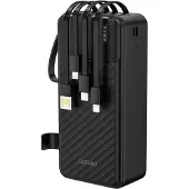 Dudao Powerbank K11 Max 30000mAh met ingebouwde kabels - Zwart