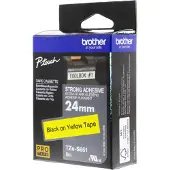 Brother TZe-S651 Tape Zwart op geel (24 mm)