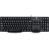 Logitech K100 - Toetsenbord PS/2 QWERTY Nederland - Russisch - Zwart