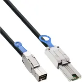 Intos externe Mini SAS HD kabel, SFF-8644 naar SFF-8088, 6Gb/s, 1m