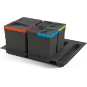 Emuca Set Containers Met Recyclebare Bodem Voor Keukenlade