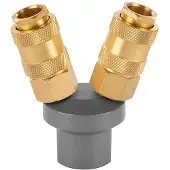 Powerplus POWAIR0257 Compressor koppelingen - Vrouwelijk schroefdraad 1/4" - 1x - Koper