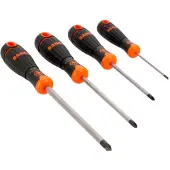 Bahco Phillipsfit With Rubber Handle Schroevendraaierset 4 Eenheden