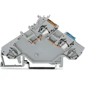 Wago 280-564 Initiatorklem 5 mm Spanveer Toewijzing: L Grijs 10 stuk(s)