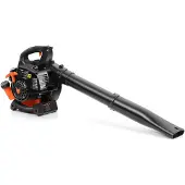 FUXTEC benzine bladblazer, 1 pk / 0,7 kW vermogen. Verwijdert bladeren met een luchtsnelheid van 60 m/s. Slechts 4,5 kg. Model: FX-LB126ECO
