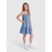 ONLY GIRLS Jurk 'KOGBEA' blauw denim