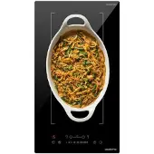 Oceanic Inbouw inductiedomino - OCEANIC - OCEATI2Z2BF - Flex 2 branders - 3600 W - Zwart