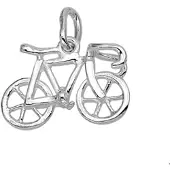 Trendjuwelier huiscollectie Hanger Zilver Wielrenfiets 18 x 14 mm