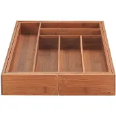 Wenko Bamboe bestekbak - 30 - 42 cm - Uitschuifbaar