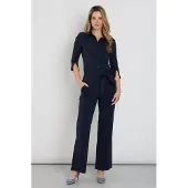 MI PIACE Travel Jumpsuit Dames Flared - Navy - Maat XXL/44 - 202154