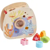 Haba Sorteerbox vormenpuzzel Onderwaterwereld karton speelgoed.