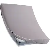 Cloudpillo Matras Hoeslaken - Katoensatijn 140x200 cm - Misty Grey - Elastiek Rondom - Antibacterieel Afgewerkt - Blijft Strak Liggen
