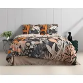 Dreamhouse Dekbedovertrek Mystical Garden Black Katoen-240 x 200 / 220 cm | Lits-Jumeaux