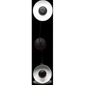 Grupa Products Plafondlamp Arigato, dimbaar, zwart, Werkkamer / Kantoor, metaal, plafondlamp
