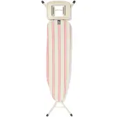 HEMA Brabantia strijkplank A 110x30cm voor strijkijzer strepen roze (zand)