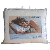 CosyDecor Dagros Hoofdkussen Bolletjes 50x60cm Wit wit Katoen Kussen