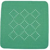 Spirella Antislip Badmat Alaska - Groen - 55x55cm