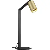 Fantasia 4014527 Tafellamp Taboo 1L GU10 (Excl.) Zwart/Geborsteld Goud