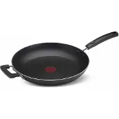 Lagostina 010187040132, Ronde, universele pan, zwart, aluminium, keramisch, geschikt voor gas, halogeen, afgesloten kookplaat, bakeliet