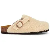 Scholl Klomp Women Fae New Synthetic Shearling Beige-Schoenmaat 42