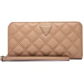 GUESS portemonnee Giully II SLG Zip Around Wallet Beige Lichtbruin