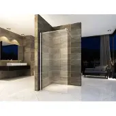 Aloni Pure Inloopdouche Helder Glas 120cm Met Antikalk & Chroom Profiel - Veiligheidsglas - Douche - 5404024102804
