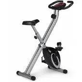 Ultrasport F-Bike Opvouwbare Hometrainer – 8 Weerstandsniveaus – LCD-Display – Hartslagmeting – Zwart/Zilver