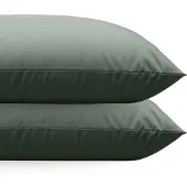 Zelesta Comfort uni diamond Kussenslopen Set van 2 - Groen 80x80cm