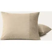 Zydante 2-PACK Kussenslopen Waffle - Taupe Title