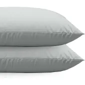 Zelesta Comfort uni diamond Kussenslopen Set van 2 - Grijs-blauw 80x80cm