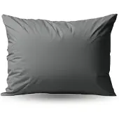 Zelesta Deluxe Percale Katoen Kussensloop Set Van 2 - Antraciet 80x80cm