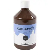 Packlinq Acrylverf Mat, bruin, 500 ml/ 1 fles