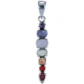 MOOYE ® - Collectie Zilveren Chakra ketting hanger