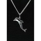 MOOYE ® - Collectie Zilveren Dolfijn ketting hanger - 2