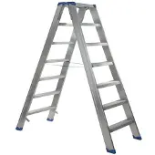 Escalo – Industriële trapladder – Sparta Duo – Aluminium – 2x7 treden – 150 cm