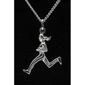 MOOYE ® - Collectie Zilveren Hardloopster ketting hanger