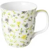 IHR - Mok 375 ml - Fleurs yellow grey
