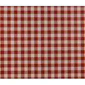 Dutch Wallcoverings Papierbehang - Ruitje - Rood/wit