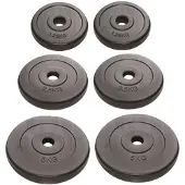 Rs Sports Kunststof schijvenset l Ø 30 mm l 2 x 1.25/2.5/5 kg
